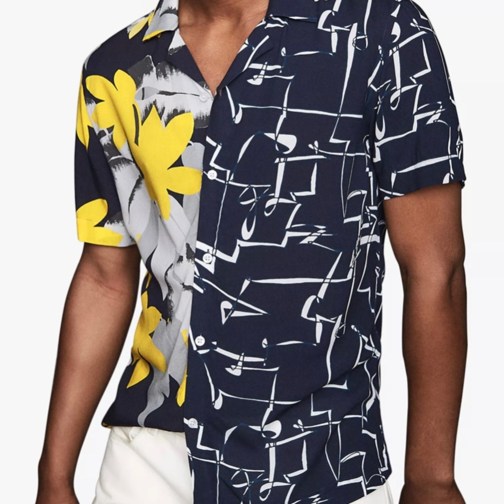 Reiss SMALL Cuban Collar shirt